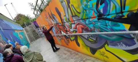 Graffiti-Sparziergang: Erklärungen zu den Kunstwerken